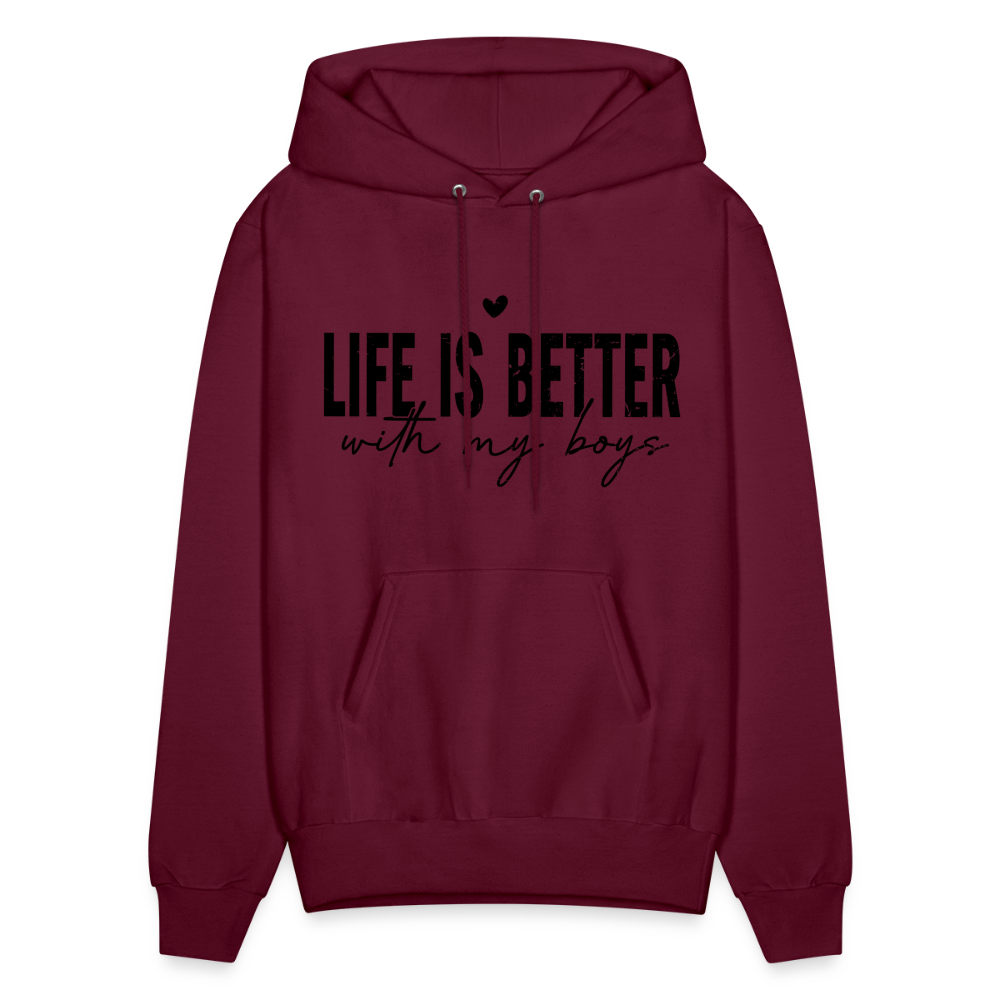 Life Is Better With My Boys - Unisex Hoodie Color: denim blue