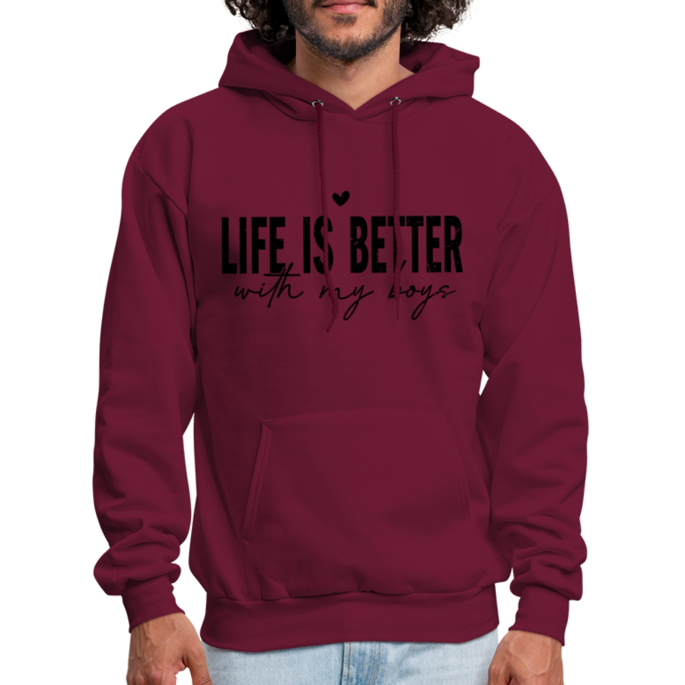 Life Is Better With My Boys - Unisex Hoodie Color: denim blue