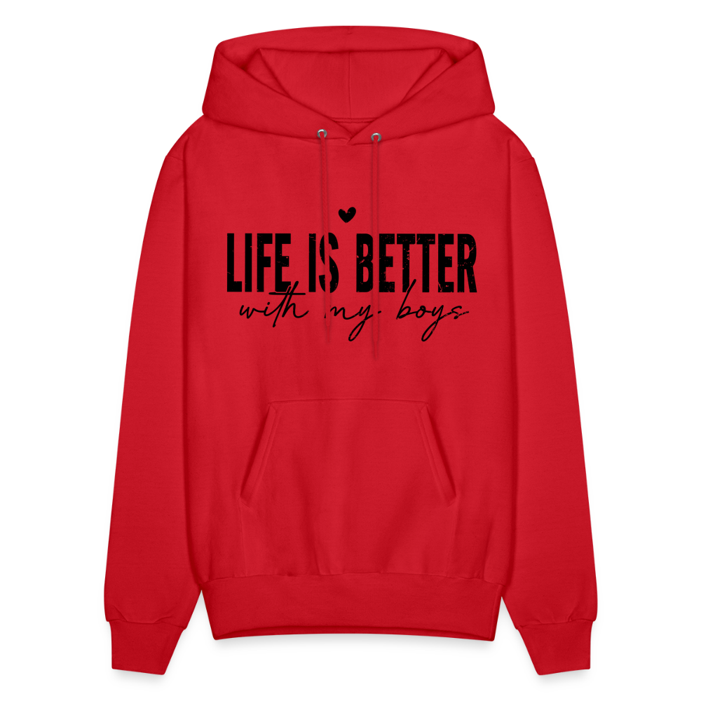 Life Is Better With My Boys - Unisex Hoodie Color: denim blue