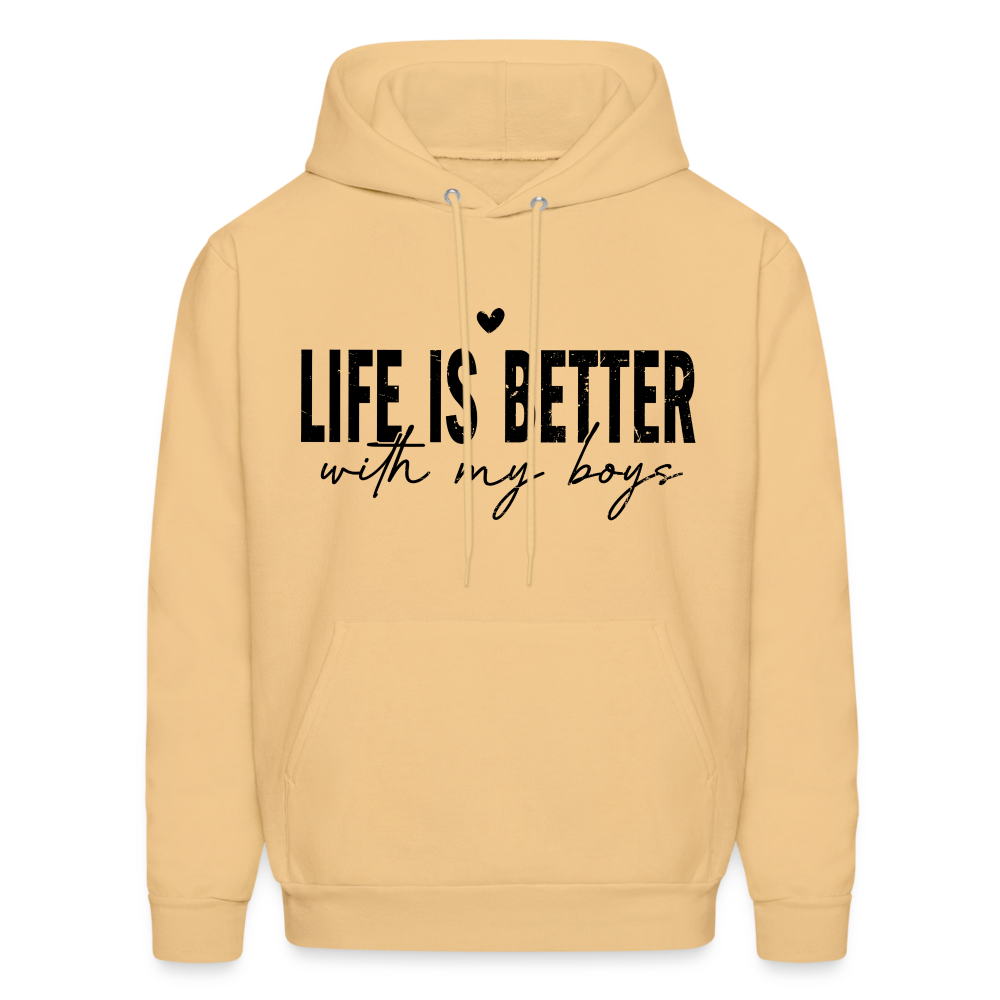 Life Is Better With My Boys - Unisex Hoodie Color: denim blue