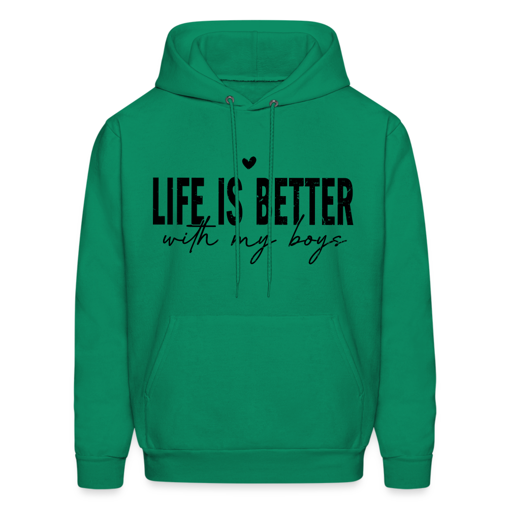 Life Is Better With My Boys - Unisex Hoodie Color: denim blue