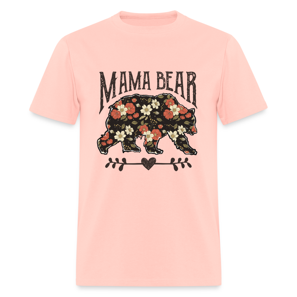 Mama Bear Floral T-Shirt - blush pink