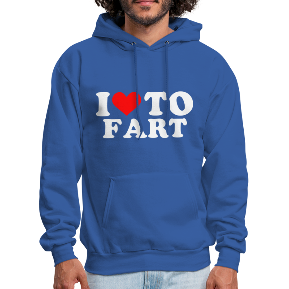 I Love To Fart (Unisex) Hoodie Color: carolina blue
