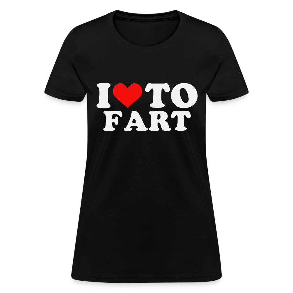 I Love To Fart Women's T-Shirt Color: heather black