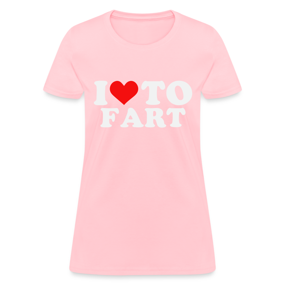 I Love To Fart Women's T-Shirt Color: heather black