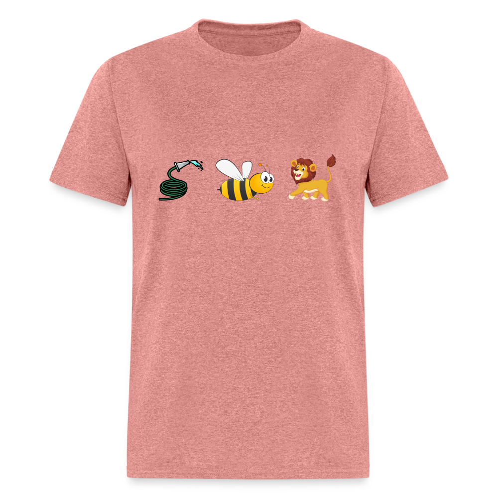 Hose Bee Lion T-Shirt (Hoes Be Lying) - heather mauve