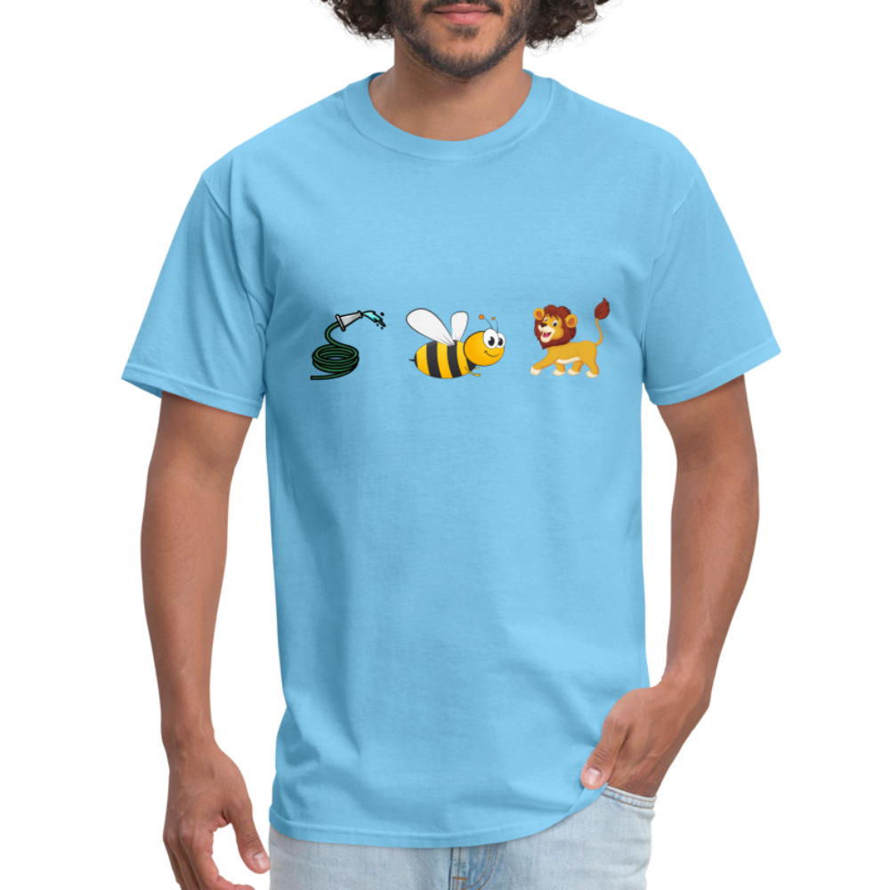 Hose Bee Lion T-Shirt (Hoes Be Lying) - aquatic blue