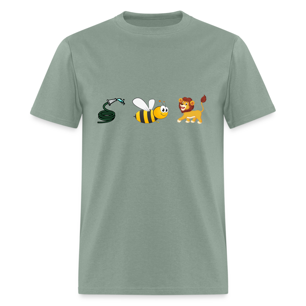 Hose Bee Lion T-Shirt (Hoes Be Lying) - sage