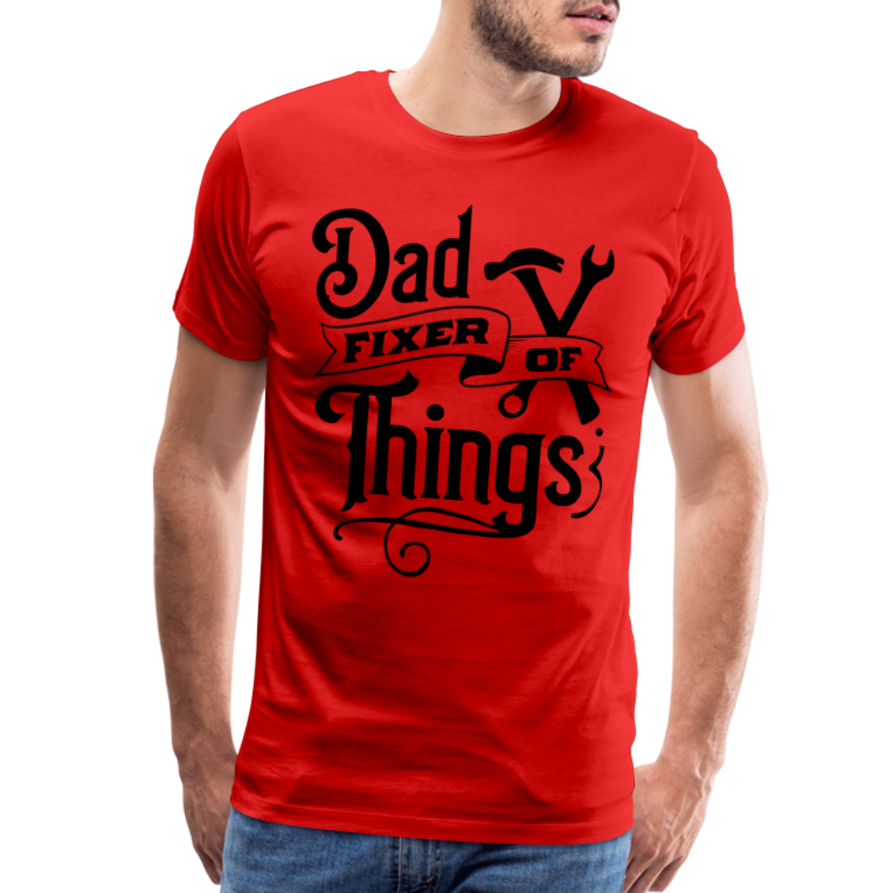 Dad Fixer of Things (Premium T-Shirt) Color: red