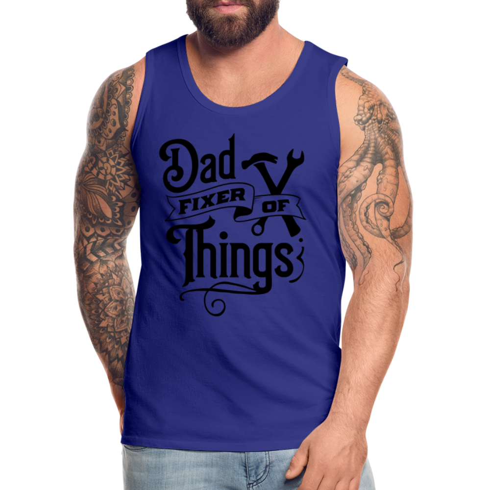 Dad Fixer of Things (Premium Tank Top) Color: heather gray
