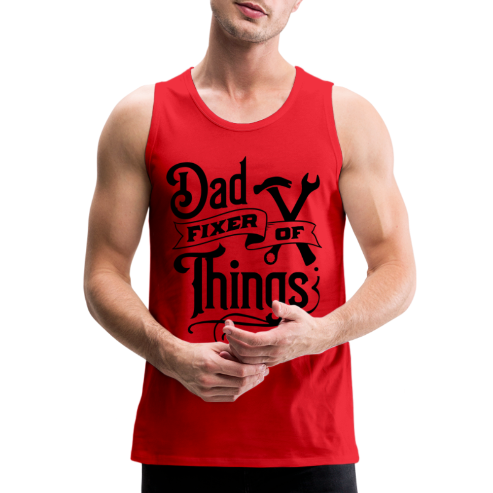 Dad Fixer of Things (Premium Tank Top) Color: heather gray