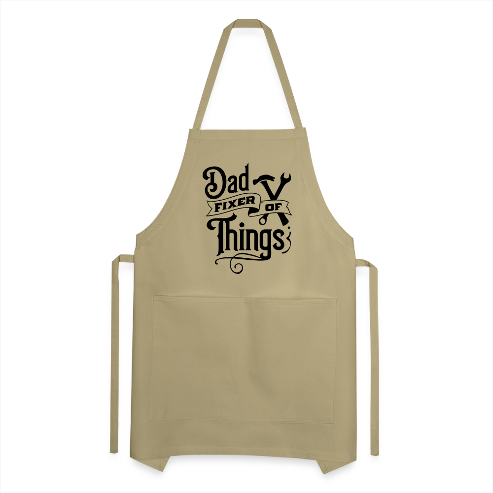 Dad Fixer of Things (Adjustable Apron) Color: royal blue