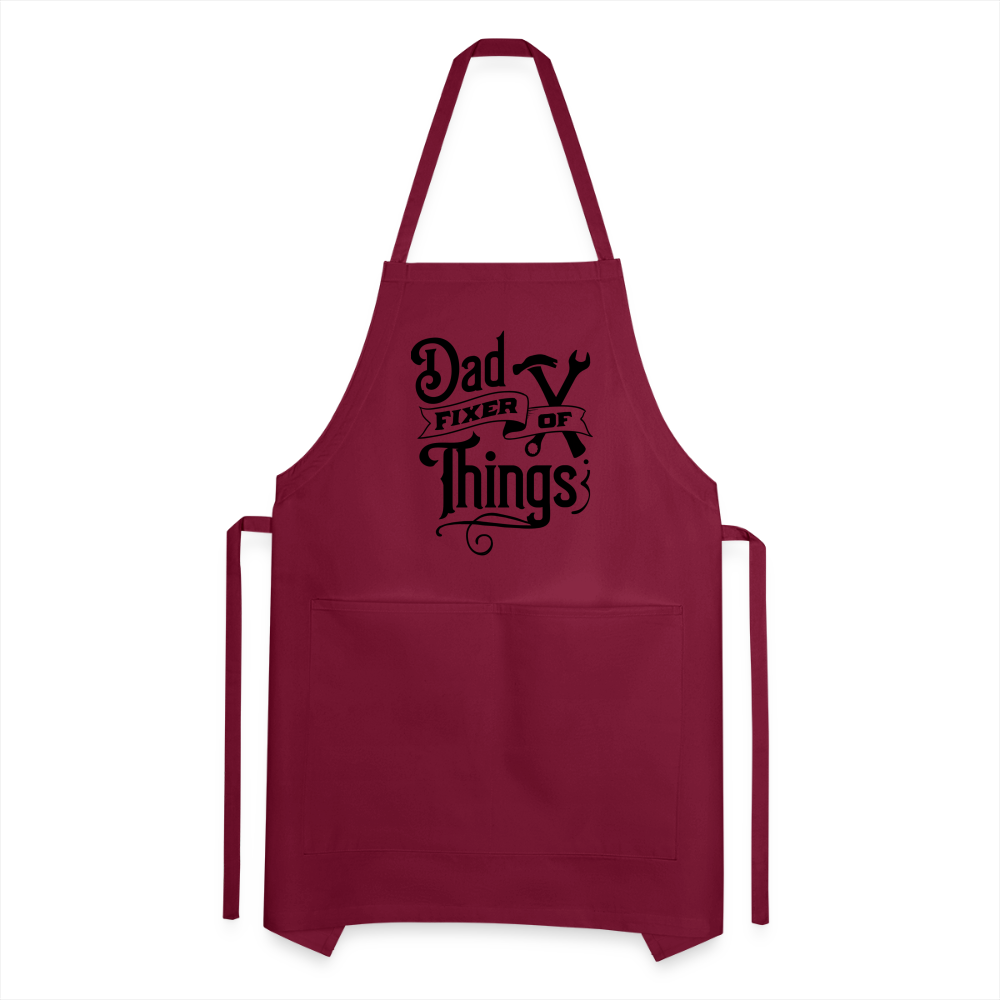 Dad Fixer of Things (Adjustable Apron) Color: royal blue