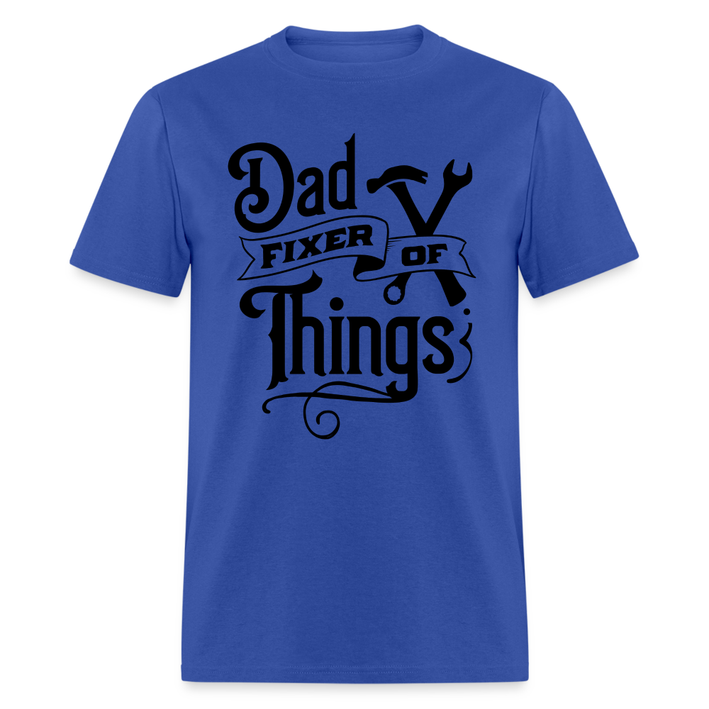 Dad Fixer of Things T-Shirt Color: royal blue
