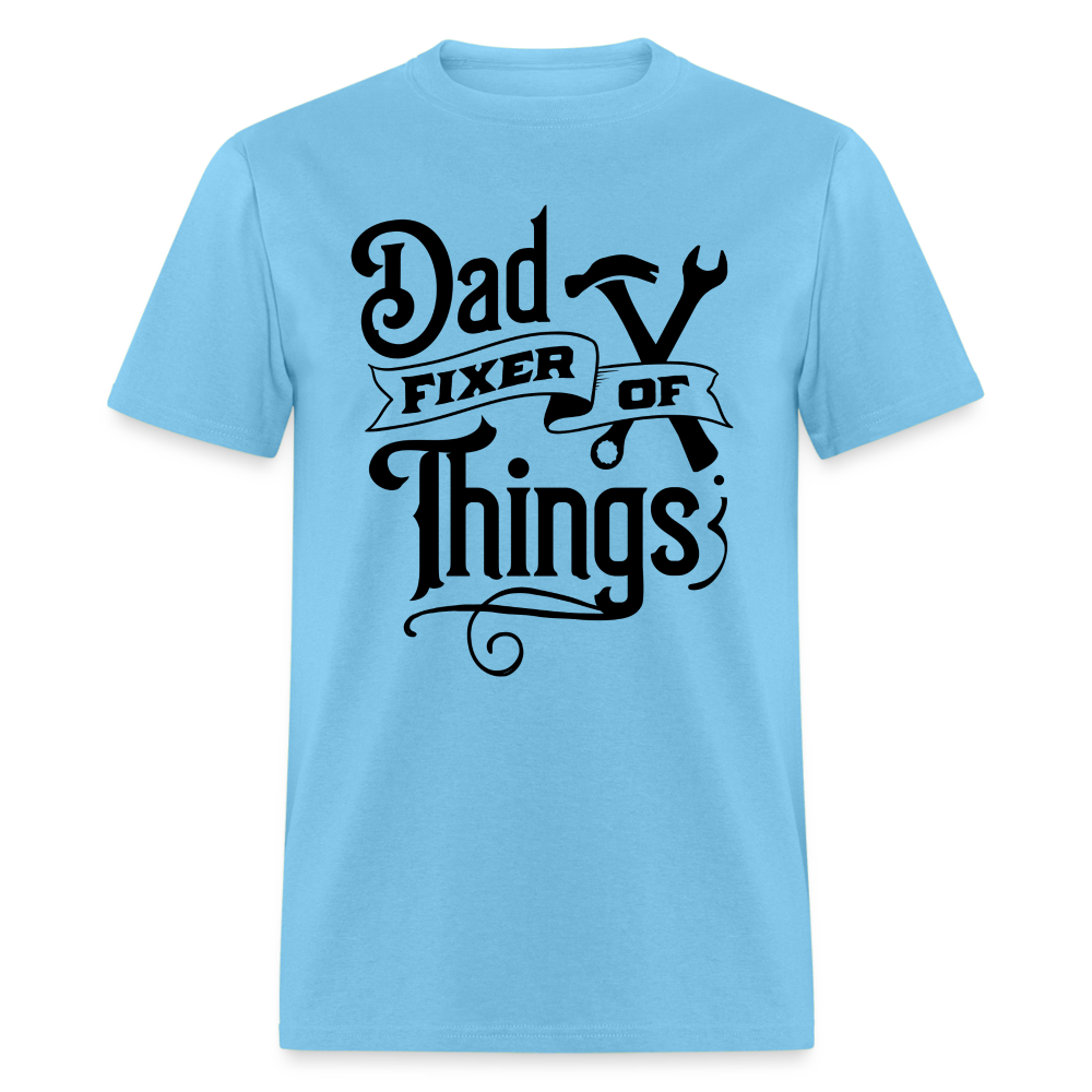 Dad Fixer of Things T-Shirt Color: aquatic blue