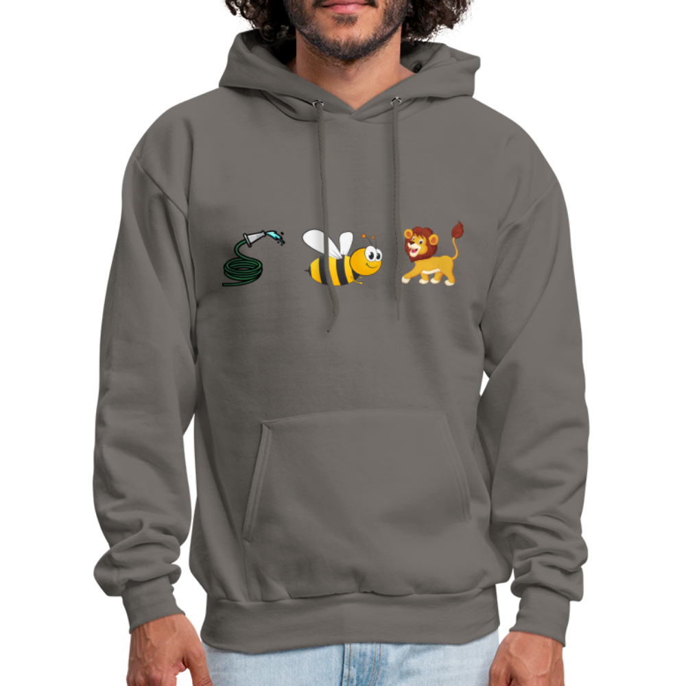 Hose Bee Lion Hoodie (Hoes Be Lying) Color: asphalt gray
