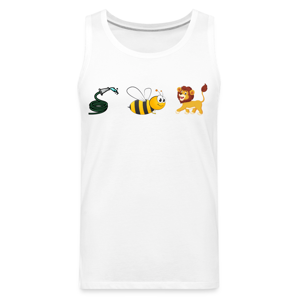Hose Bee Lion Men’s Premium Tank Top (Hoes Be Lying) Color: heather gray
