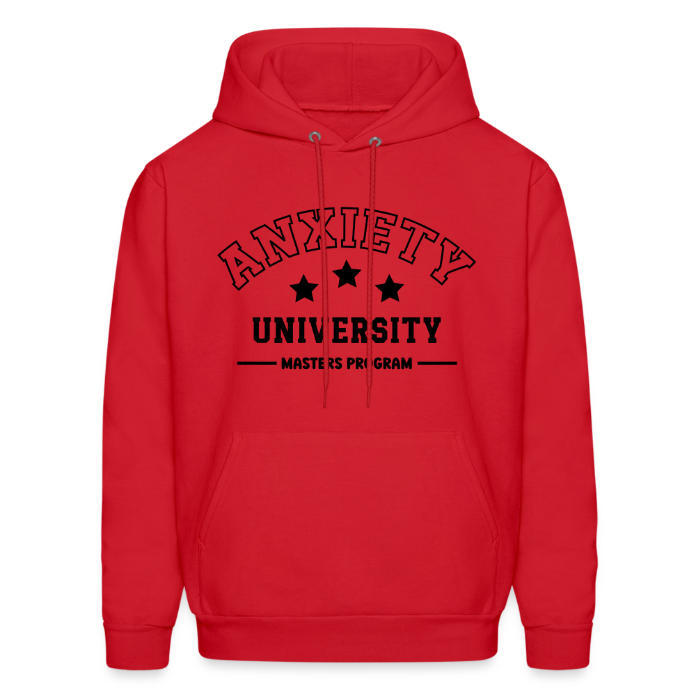 Anxiety University Hoodie Color: red