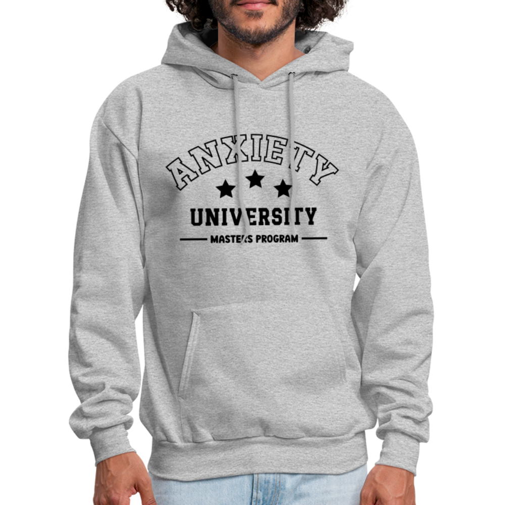 Anxiety University Masters Program, Hoodie Color: carolina blue