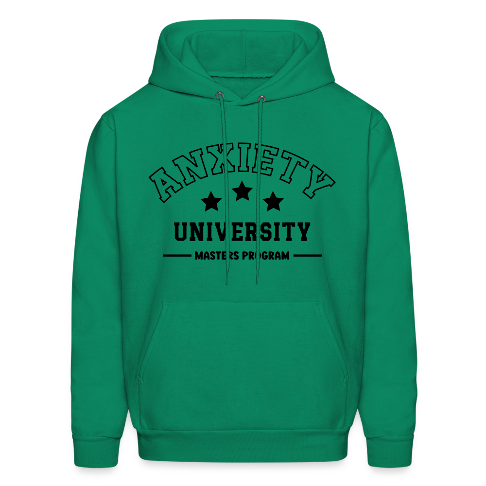 Anxiety University Masters Program, Hoodie Color: carolina blue