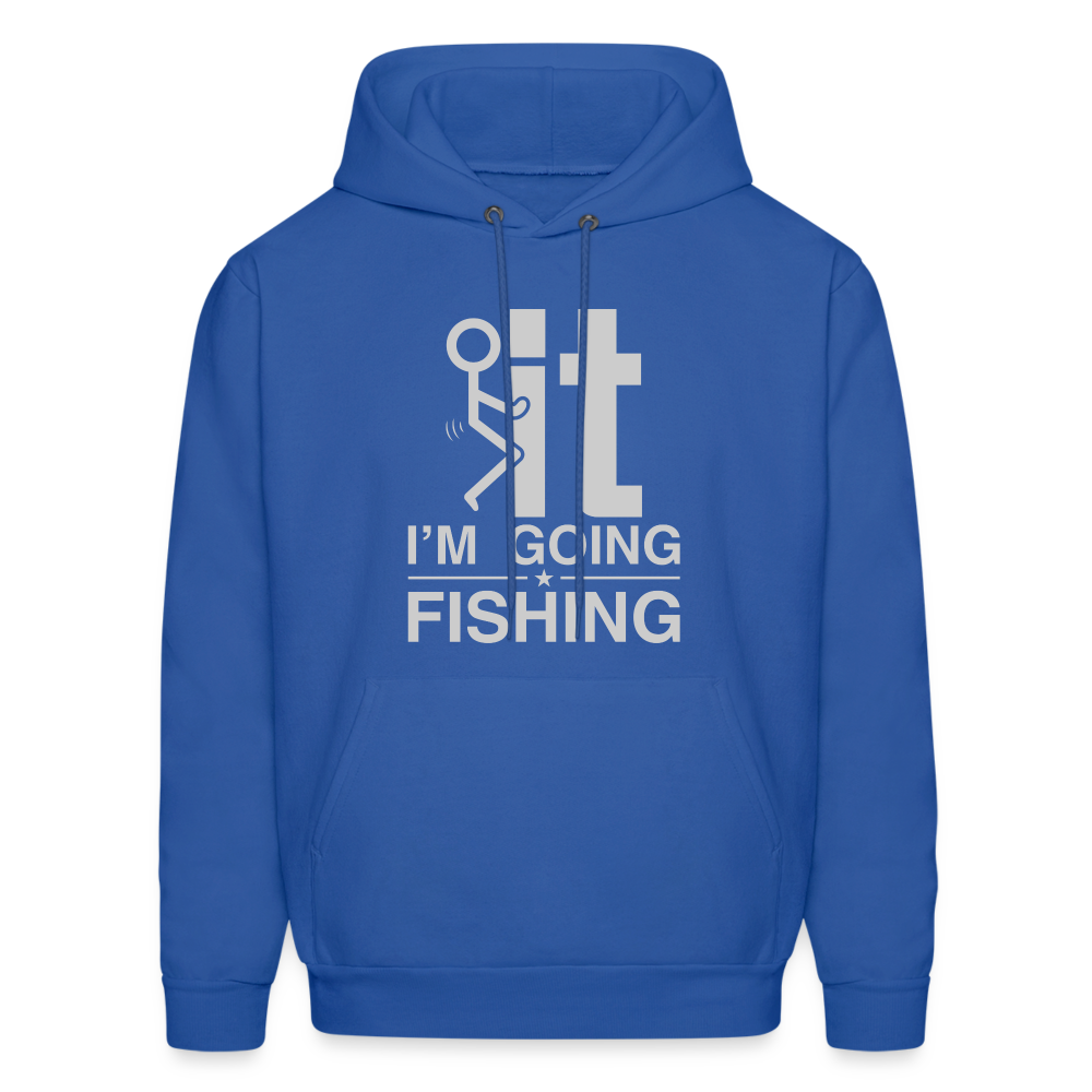 F It I'm Going Fishing Hoodie Color: royal blue