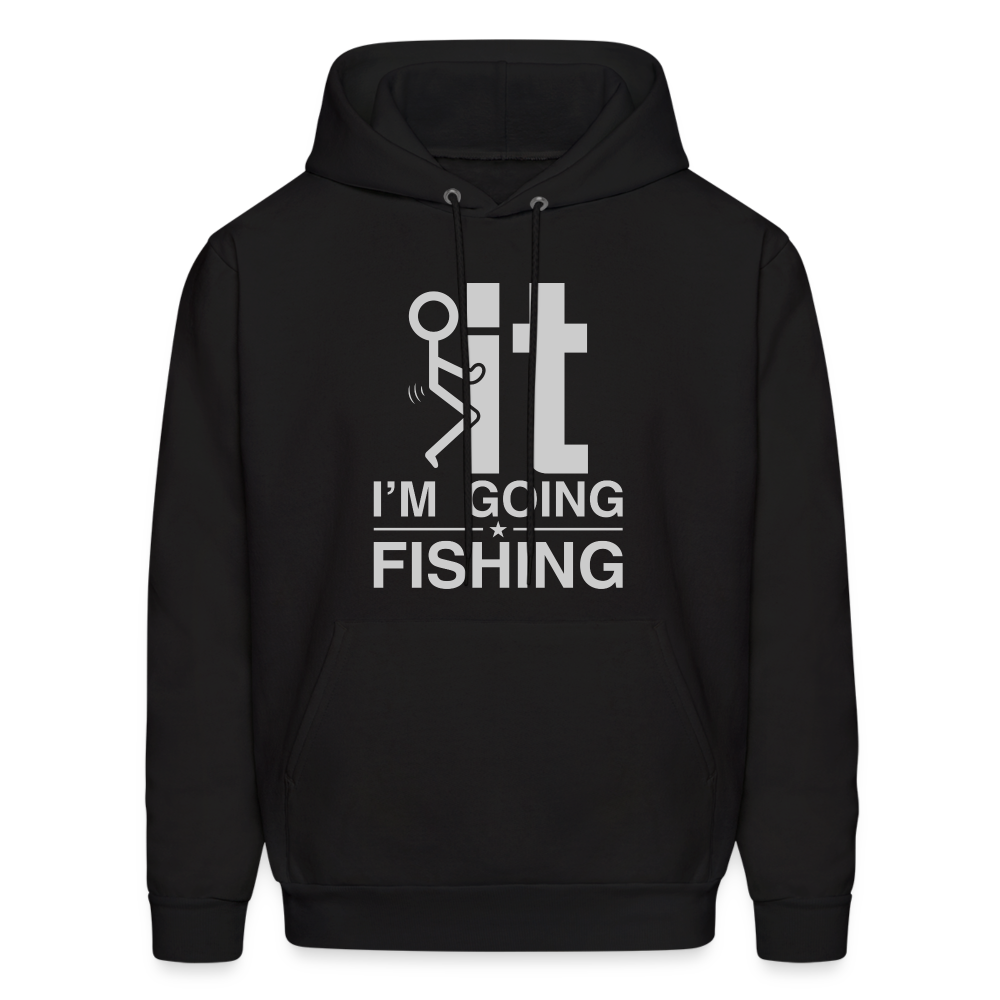 F It I'm Going Fishing Hoodie Color: denim blue