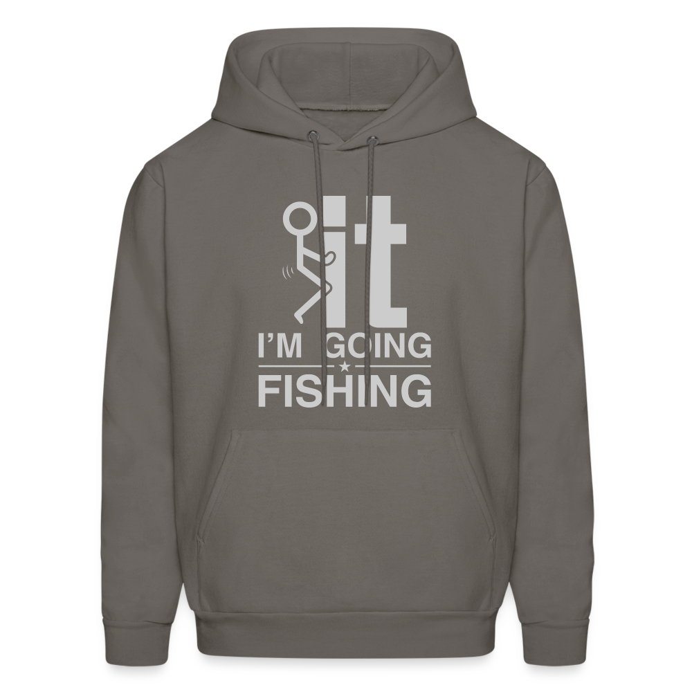 F It I'm Going Fishing Hoodie Color: denim blue