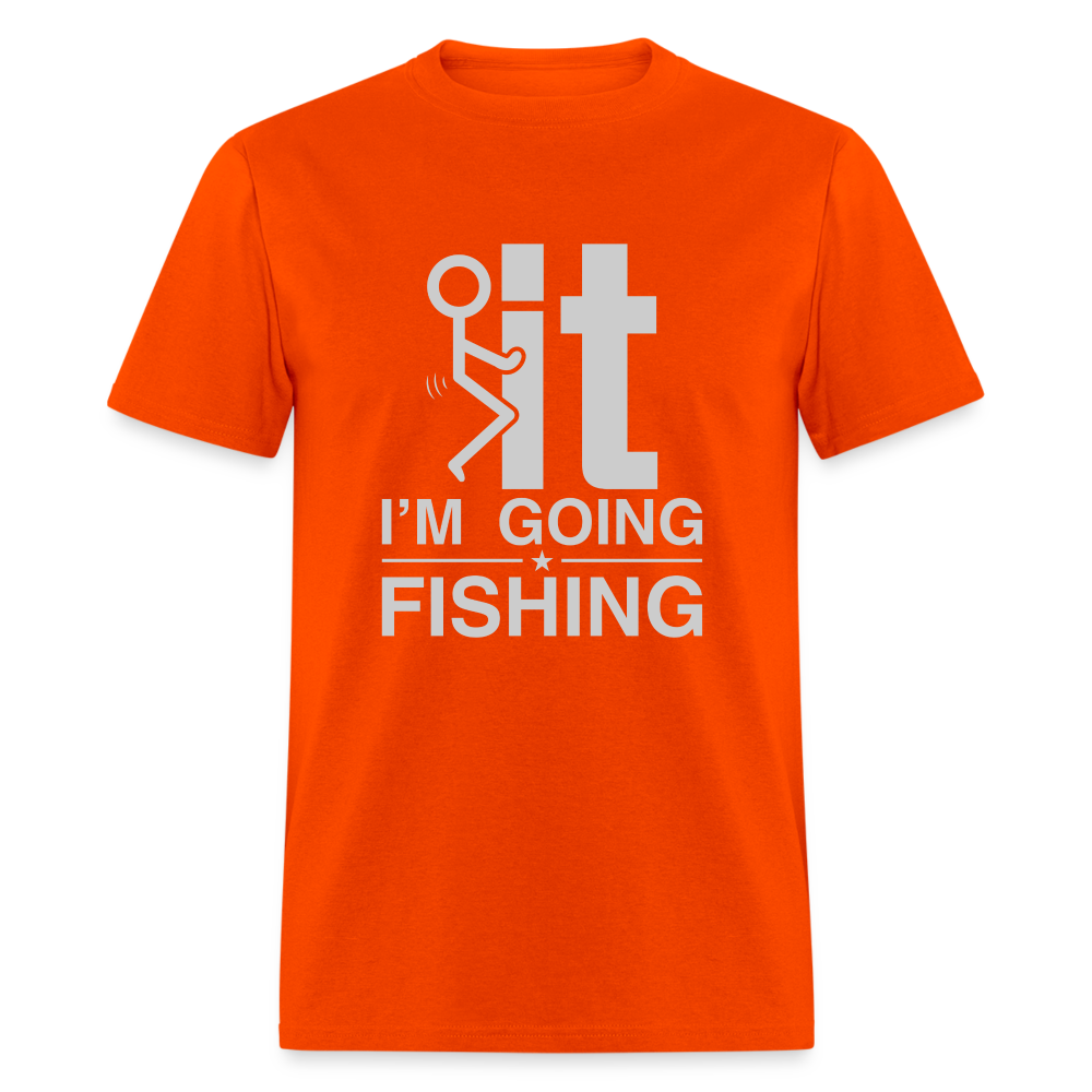 F It I'm Going Fishing T-Shirt Color: khaki