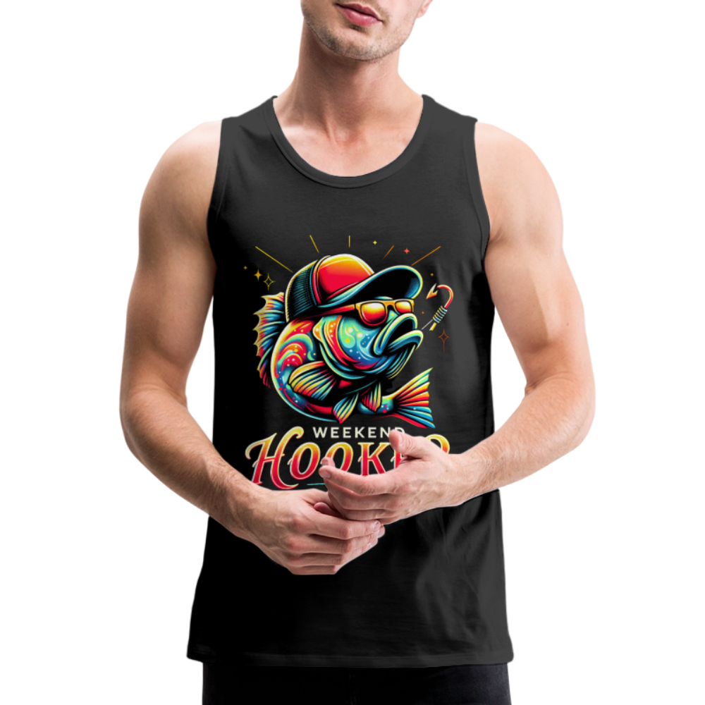 Weekend Hooker Fishing Men’s Premium Tank Top Color: black