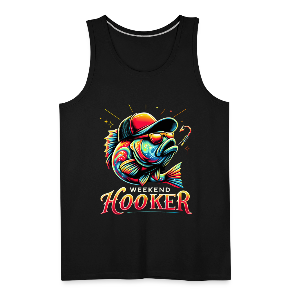 Weekend Hooker Fishing Men’s Premium Tank Top Color: black