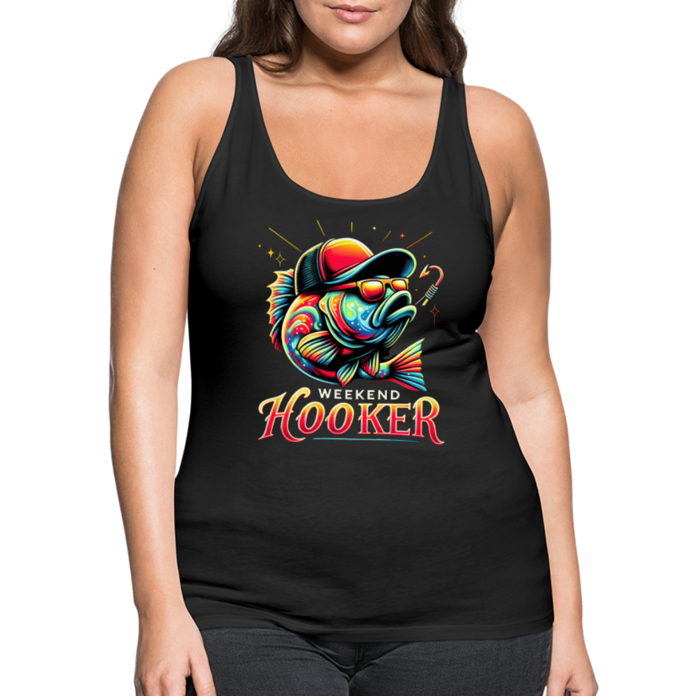 Weekend Hooker Fishing Women’s Premium Tank Top - black