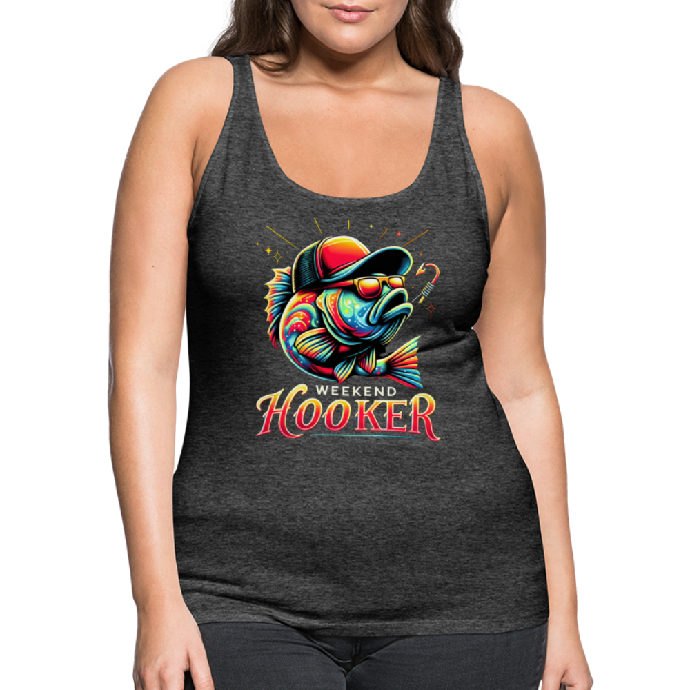 Weekend Hooker Fishing Women’s Premium Tank Top - charcoal grey