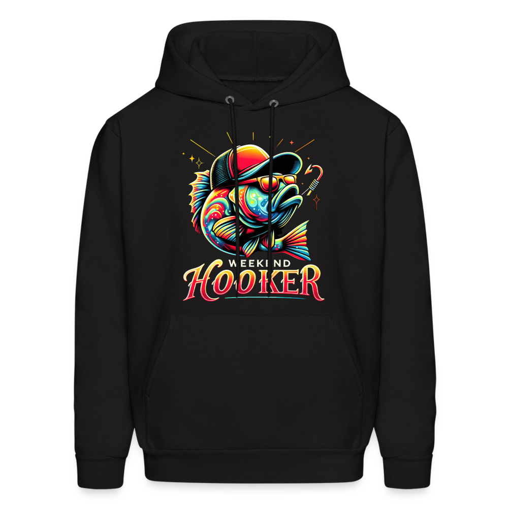 Weekend Hooker Fishing Hoodie - black