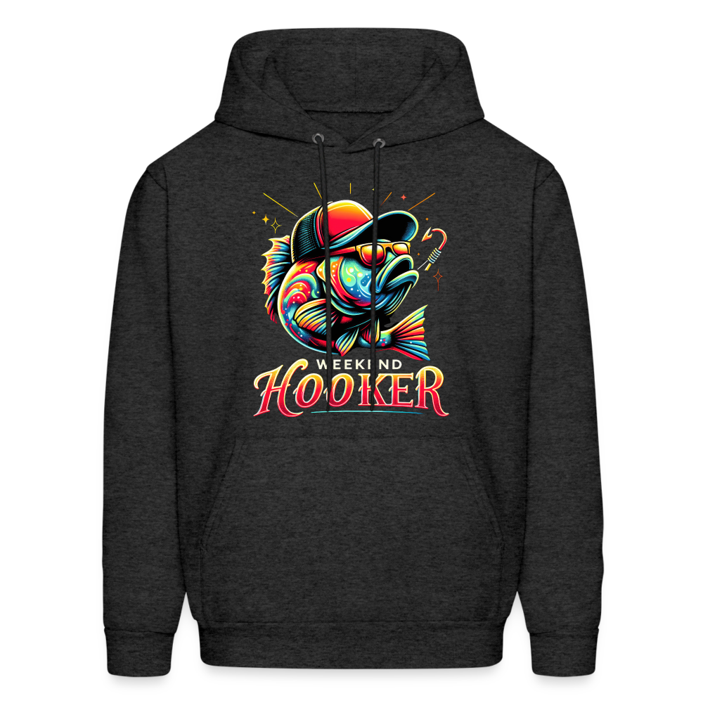 Weekend Hooker Fishing Hoodie - charcoal grey
