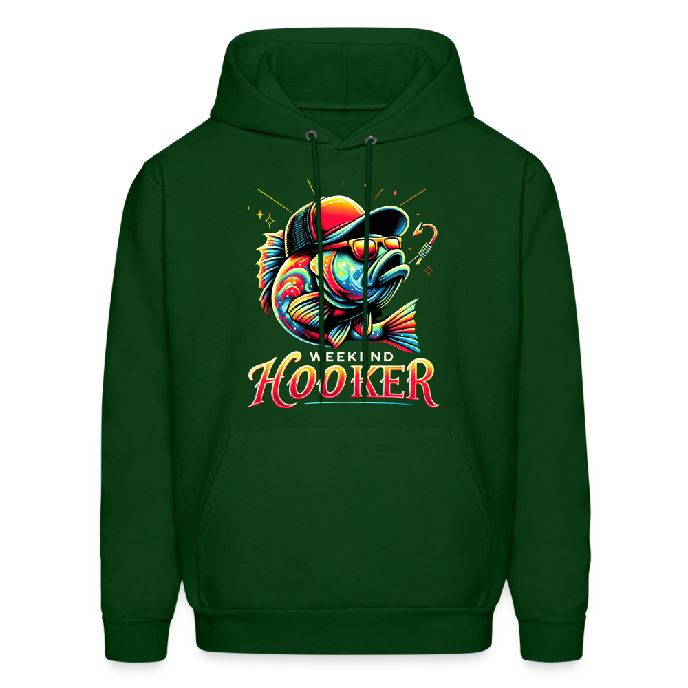 Weekend Hooker Fishing Hoodie - forest green