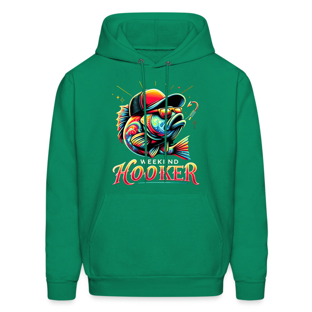 Weekend Hooker Fishing Hoodie - kelly green