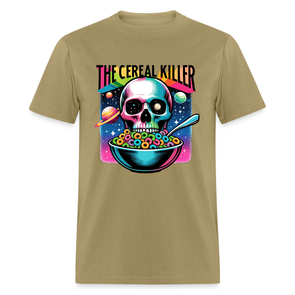 The Cereal Killer T-Shirt (Skeleton Skull) - khaki