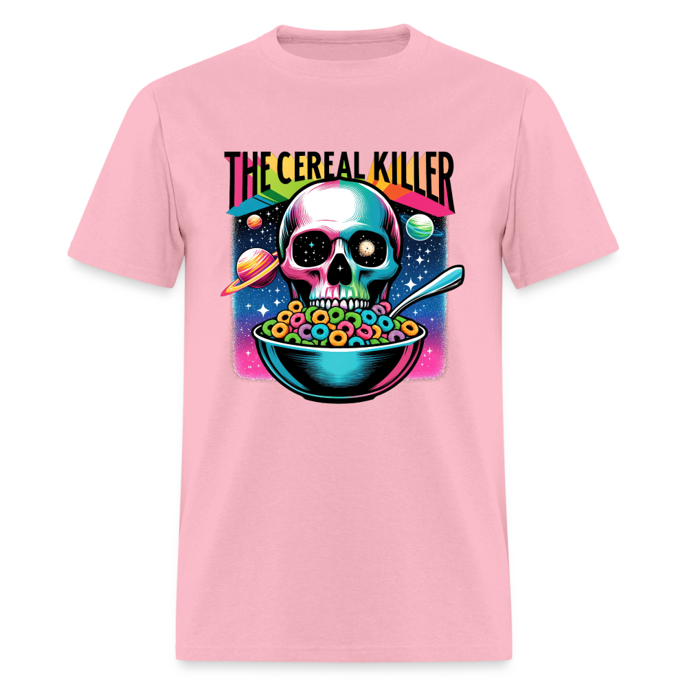 The Cereal Killer T-Shirt (Skeleton Skull) - pink