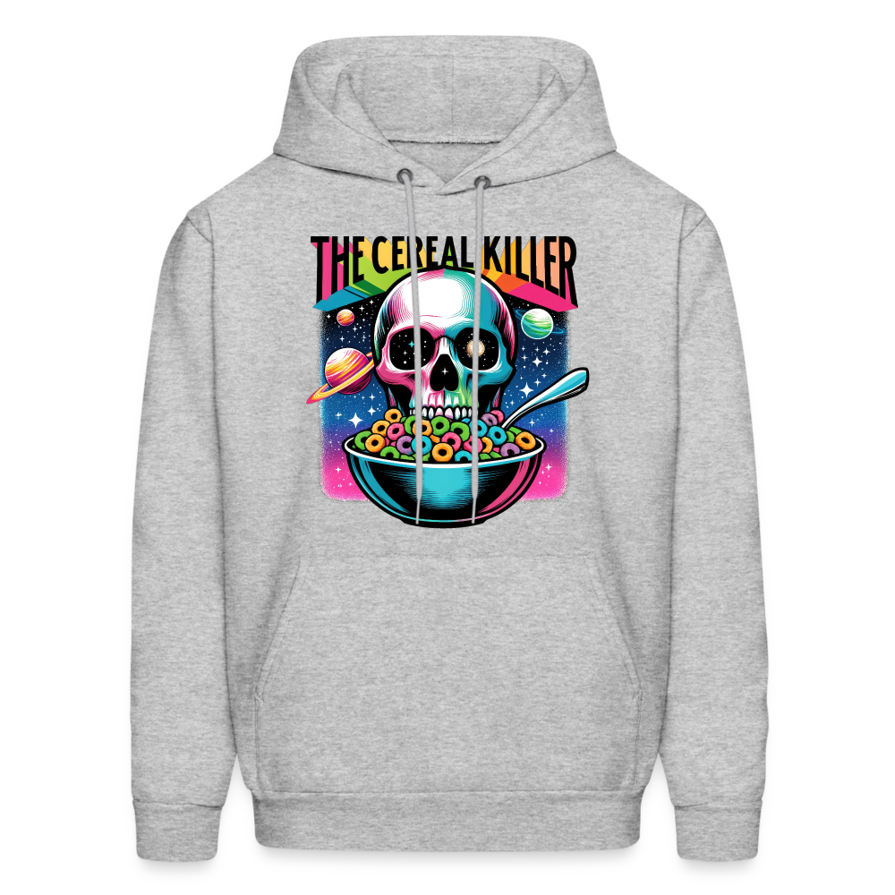 The Cereal Killer Hoodie (Skeleton Skull) - heather gray
