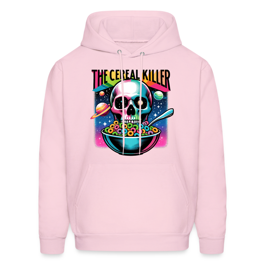 The Cereal Killer Hoodie (Skeleton Skull) - pale pink