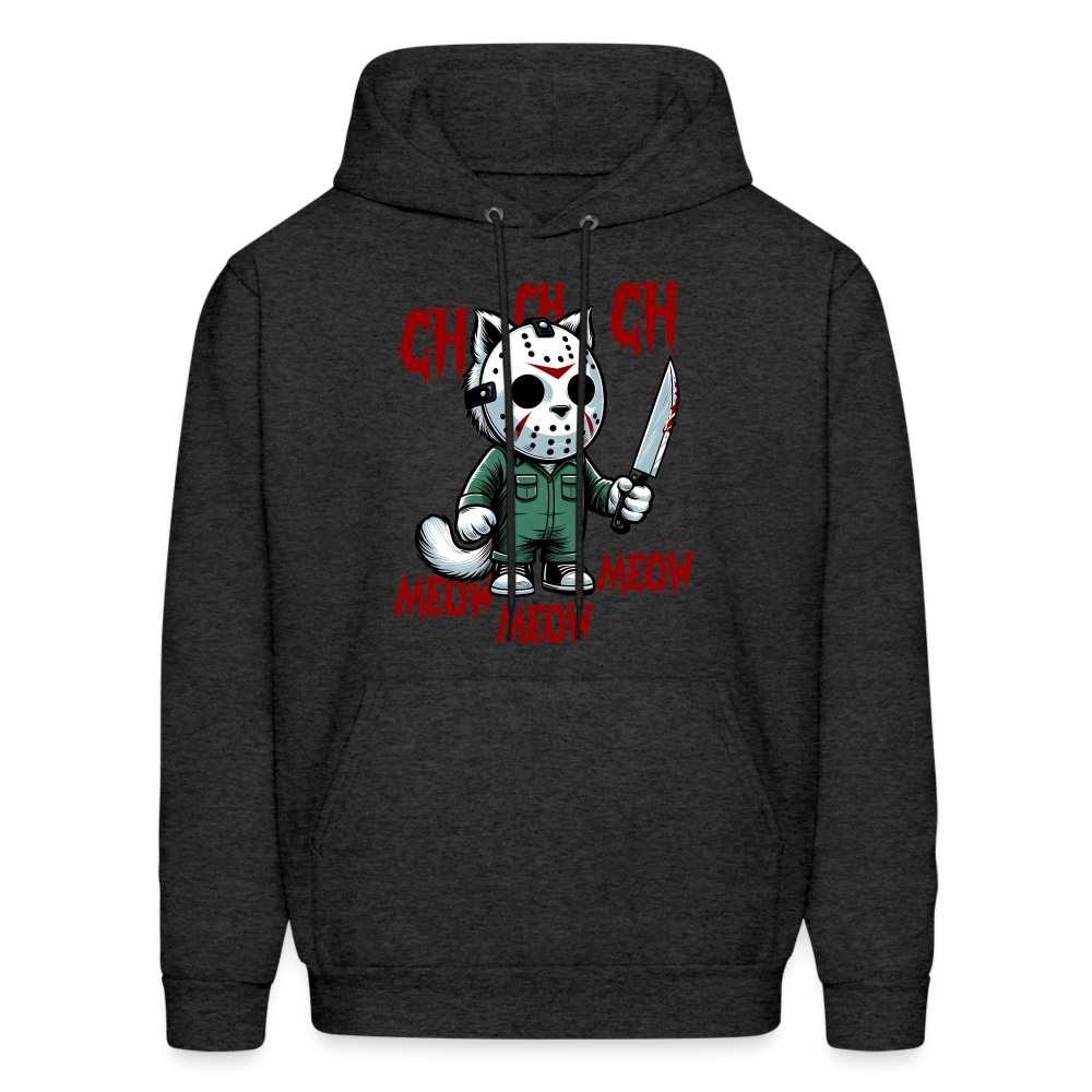Vintage Movie Halloween Cat Hoodie - charcoal grey