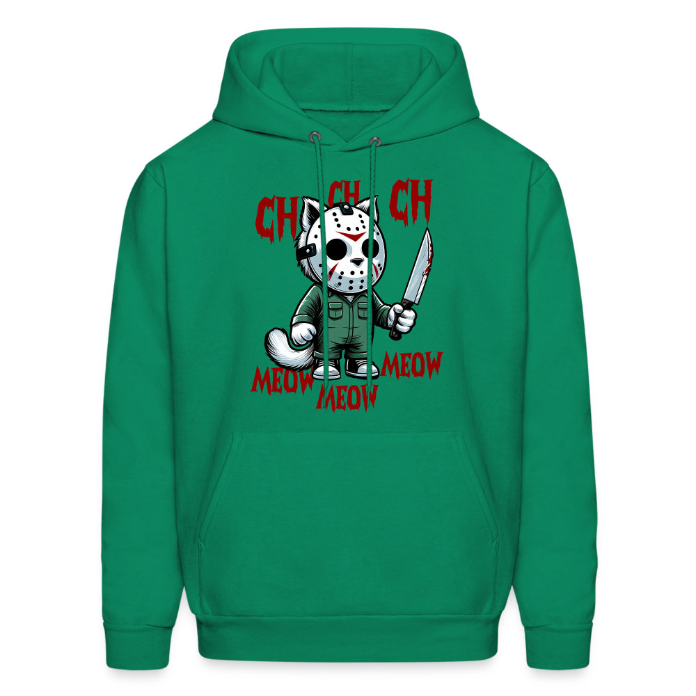 Vintage Movie Halloween Cat Hoodie - kelly green