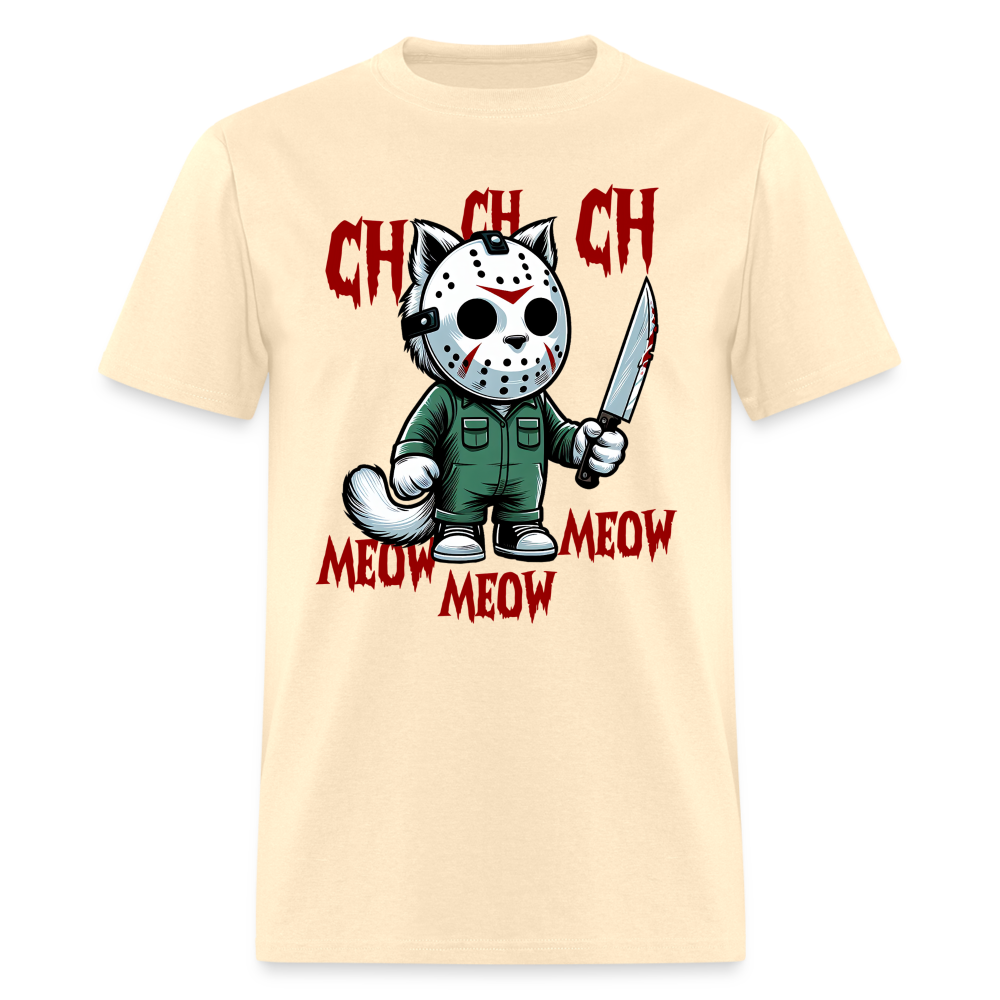 Vintage Movie Halloween Cat T-Shirt - natural