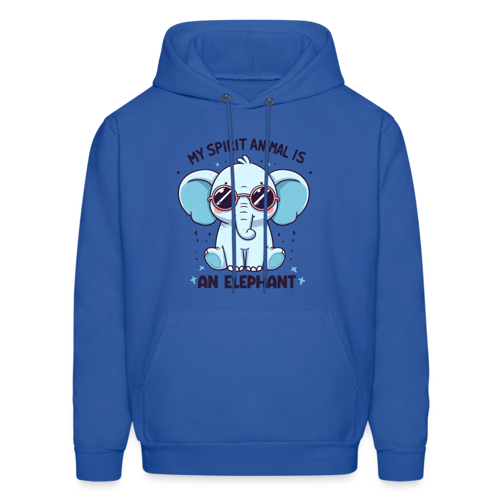 My Spirit Animal is an Elephant Hoodie Color: royal blue