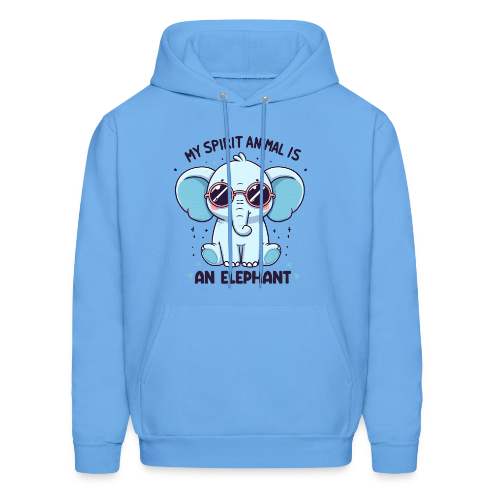 My Spirit Animal is an Elephant Hoodie Color: carolina blue