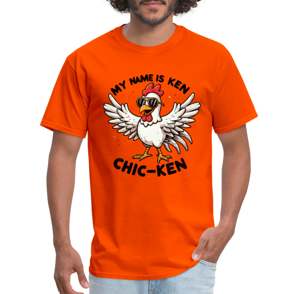My Name is Ken (Chic - Ken) T-Shirt Color: orange