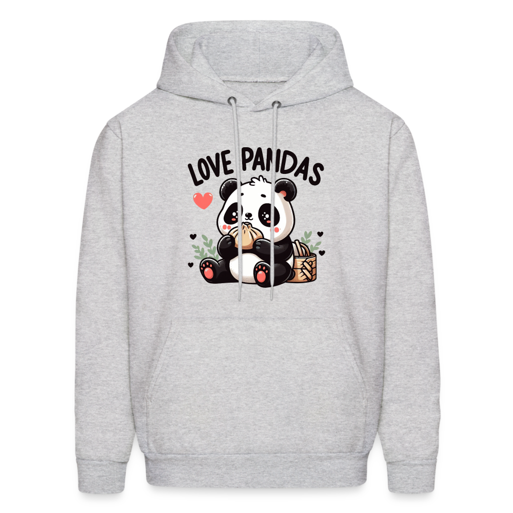Love Pandas Hoodie - ash