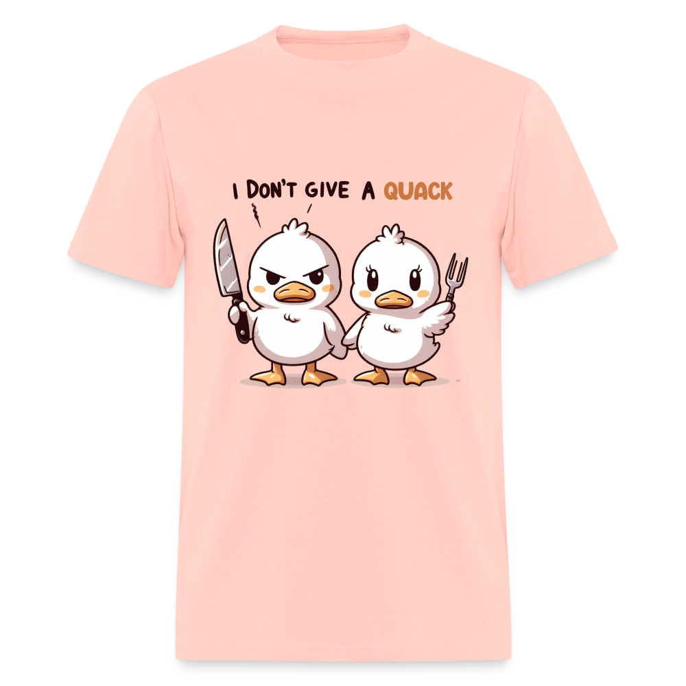 I Don't Give a Quack T-Shirt - blush pink
