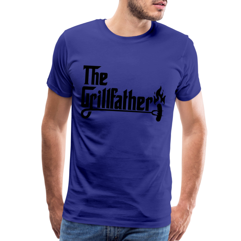The Grillfather Men's Premium T-Shirt (BBQ Grilling Dad) - royal blue