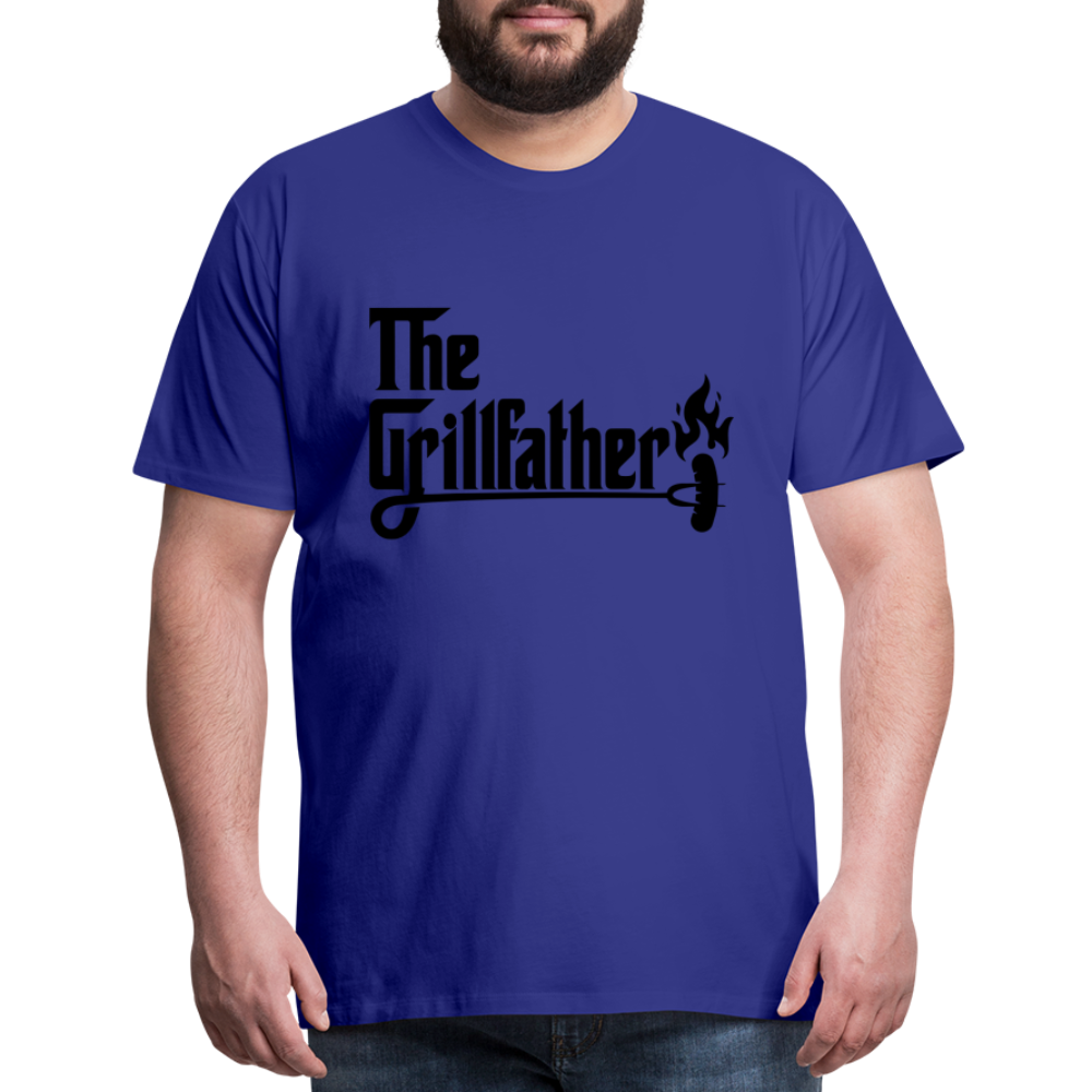 The Grillfather Men's Premium T-Shirt (BBQ Grilling Dad) - royal blue